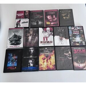 14 Horror dvd lot Halloween- The Shining, Final Destination, IT, Nun, Annabelle